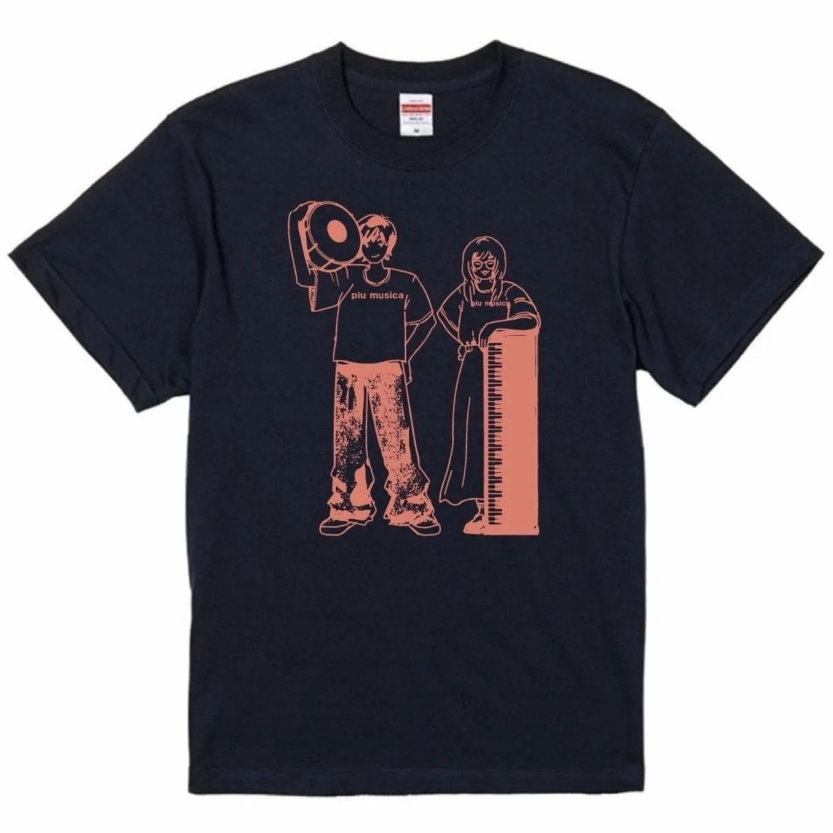 ピウムジカTシャツ L ネイビー